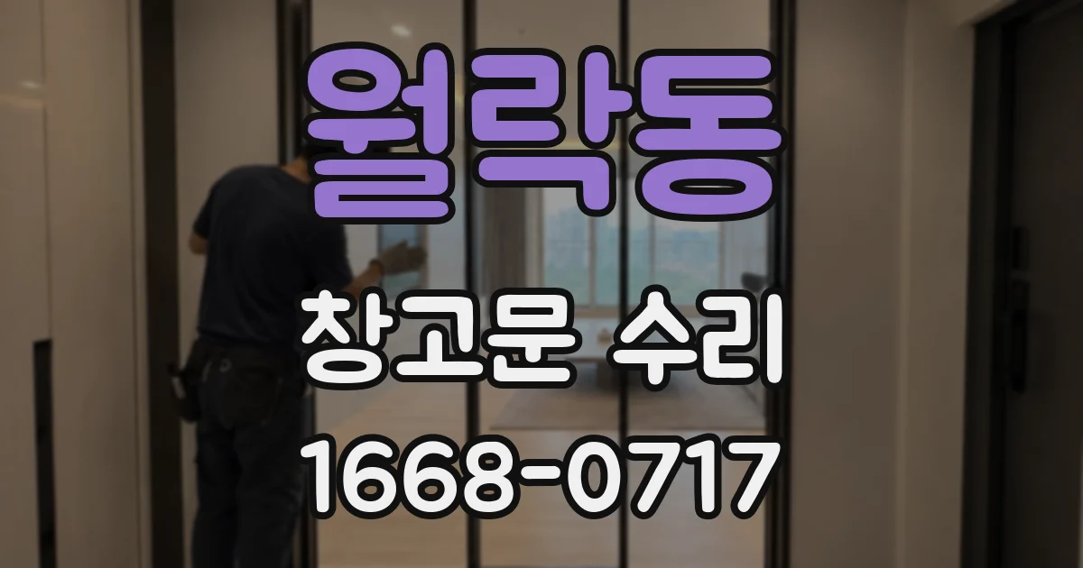 월락동 창고문 수리