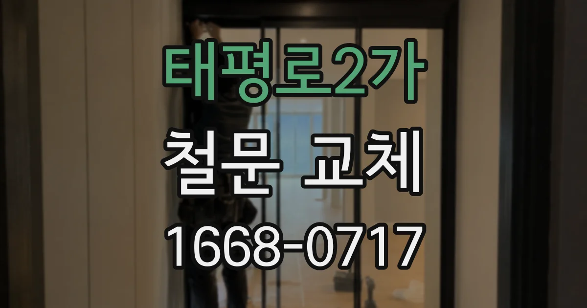태평로2가 철문 교체
