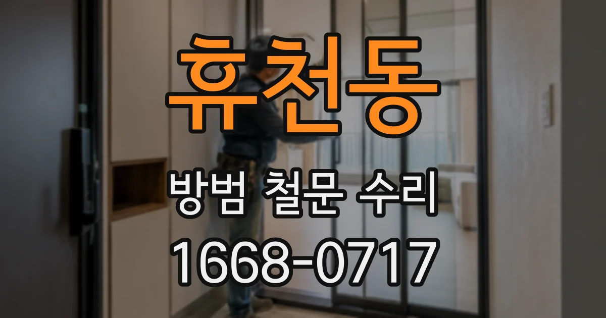 휴천동 방범 철문 수리