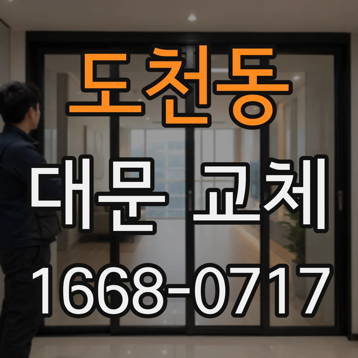도천동 대문 교체