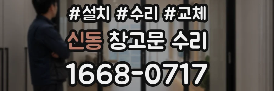 신동 창고문 수리