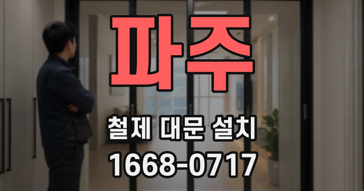 파주 철제 대문 설치