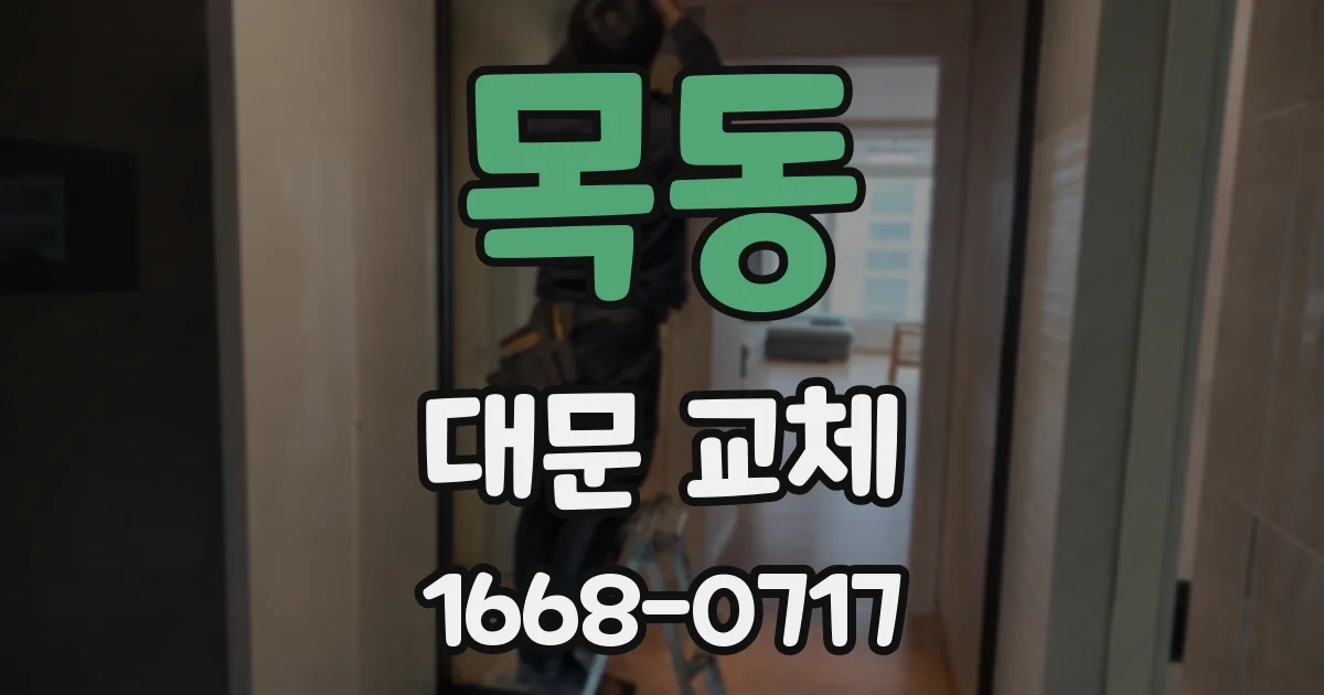 목동 대문 교체