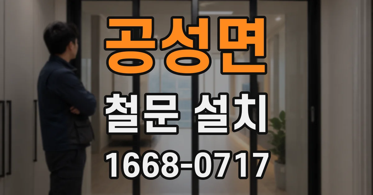 공성면 철문 설치