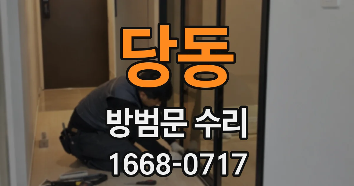 당동 방범문 수리