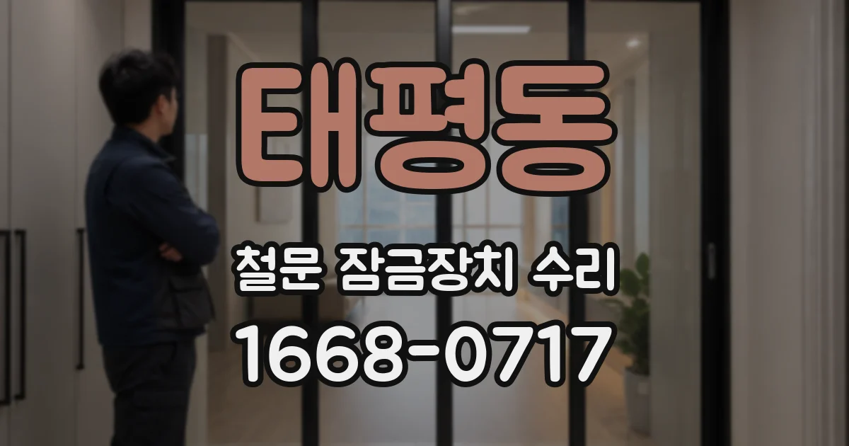 태평동 철문 잠금장치 수리