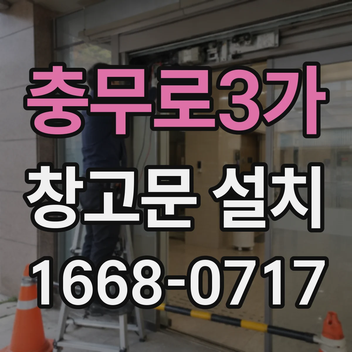 충무로3가 창고문 설치