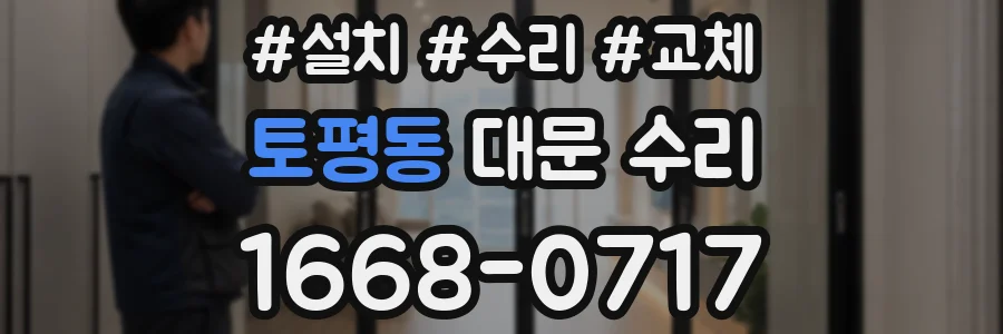 토평동 대문 수리