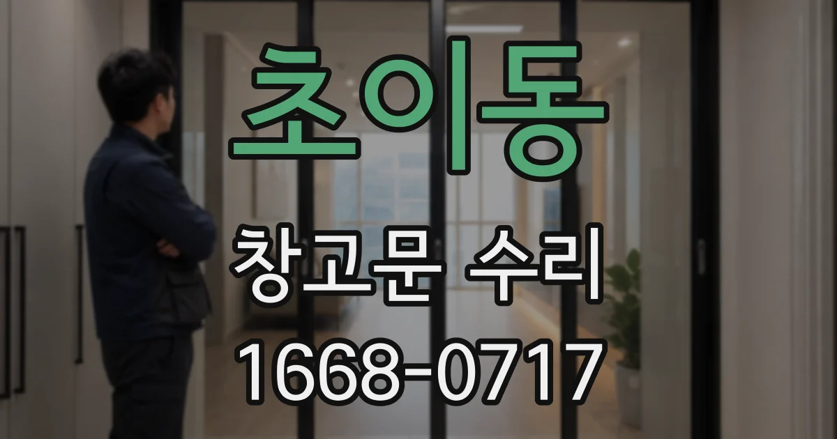 초이동 창고문 수리