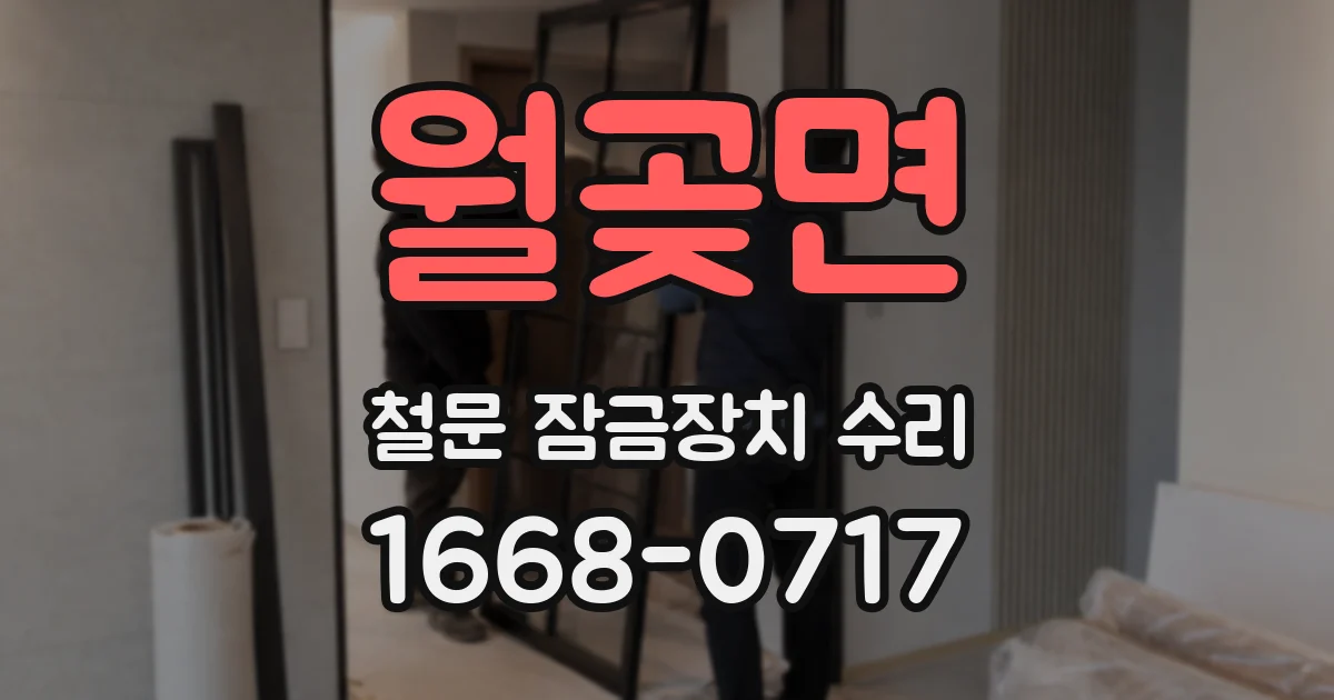 월곶면 철문 잠금장치 수리