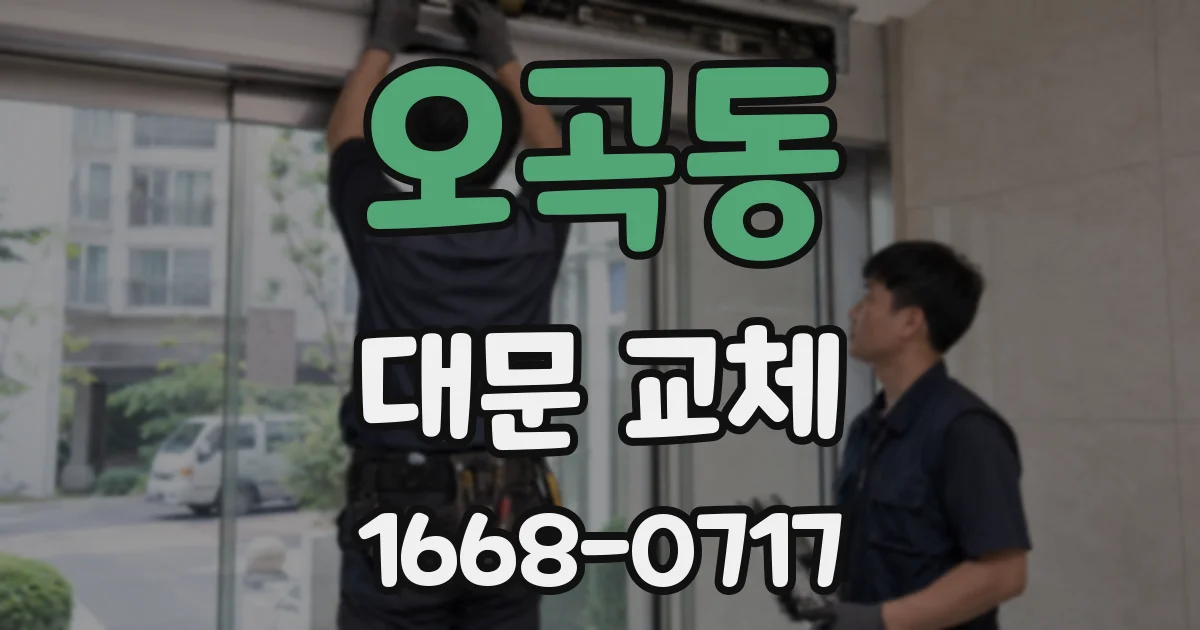 오곡동 대문 교체