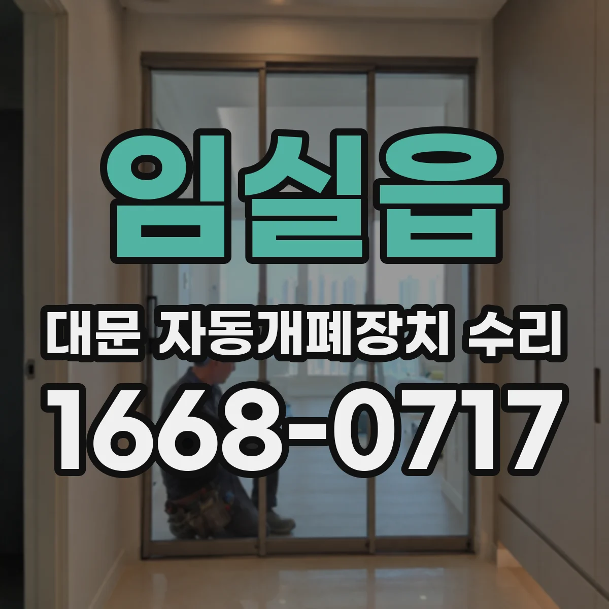 임실읍 대문 자동개폐장치 수리
