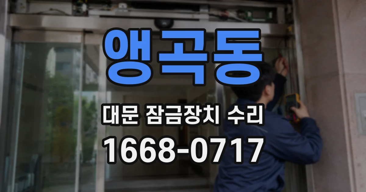 앵곡동 대문 잠금장치 수리