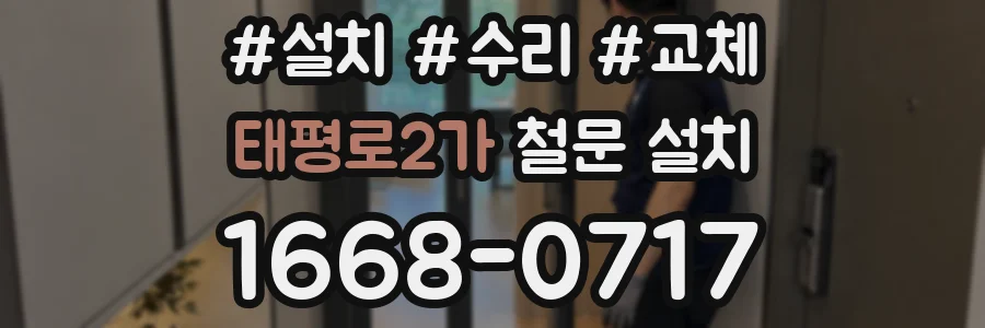 태평로2가 철문 설치