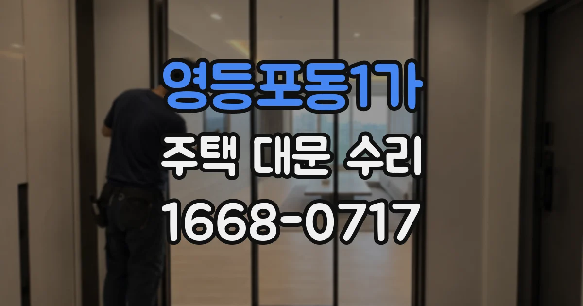 영등포동1가 주택 대문 수리