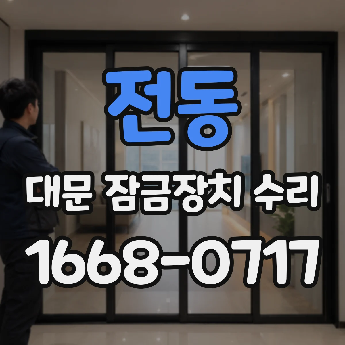 전동 대문 잠금장치 수리