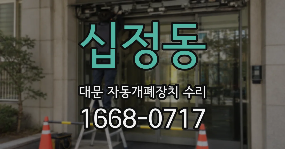 십정동 대문 자동개폐장치 수리
