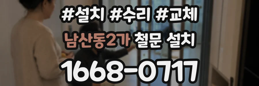 남산동2가 철문 설치