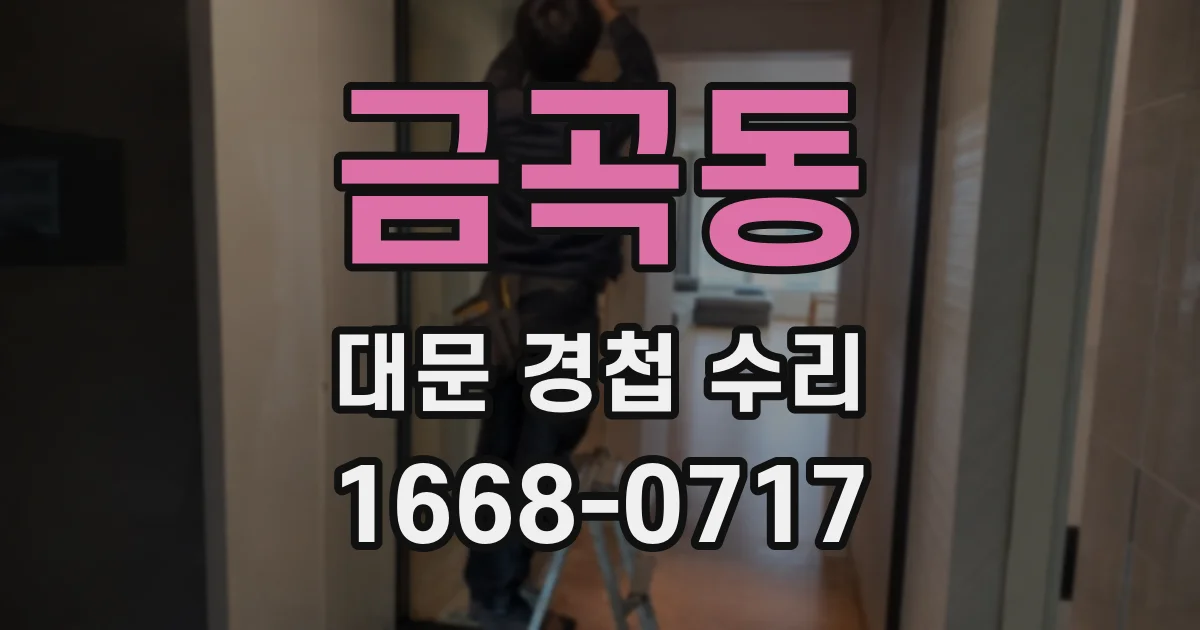 금곡동 대문 경첩 수리