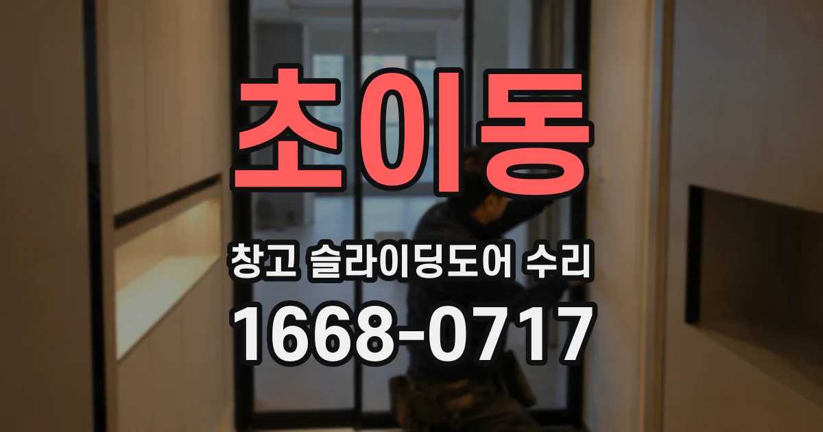 초이동 창고 슬라이딩도어 수리