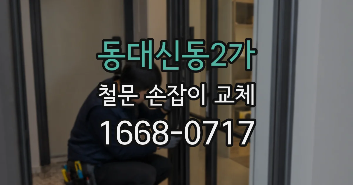 동대신동2가 철문 손잡이 교체