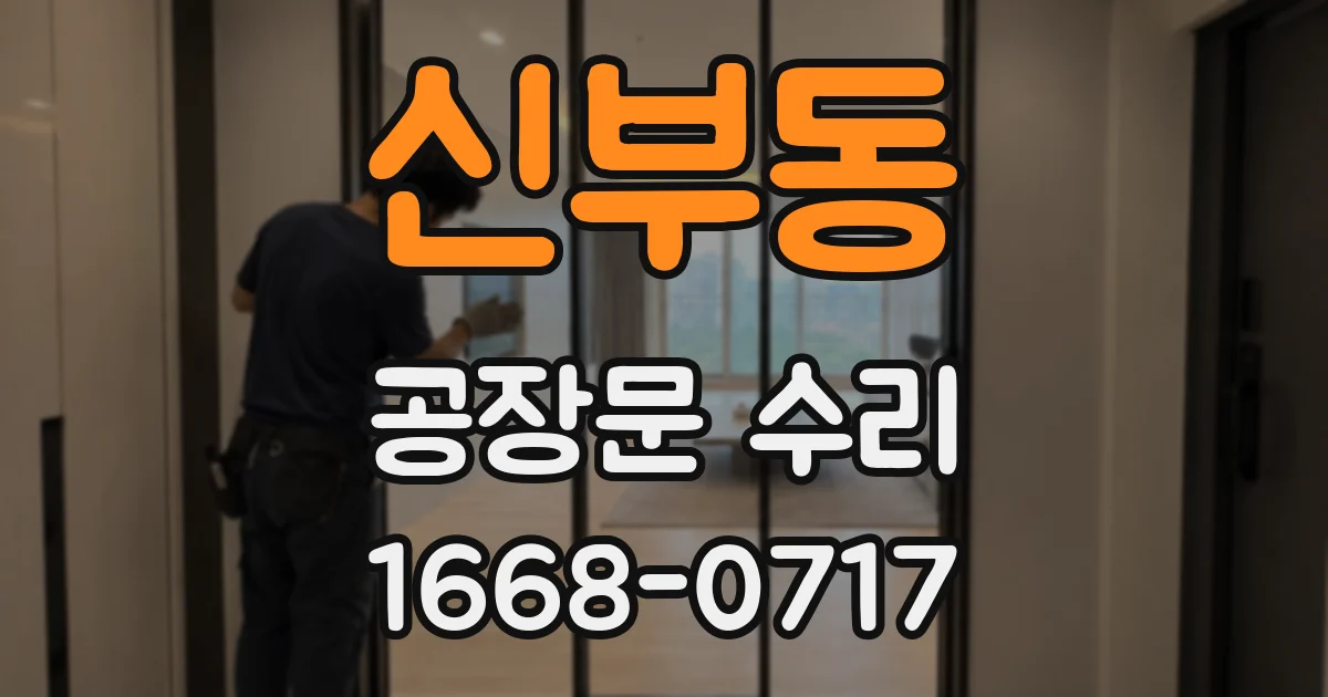 신부동 공장문 수리