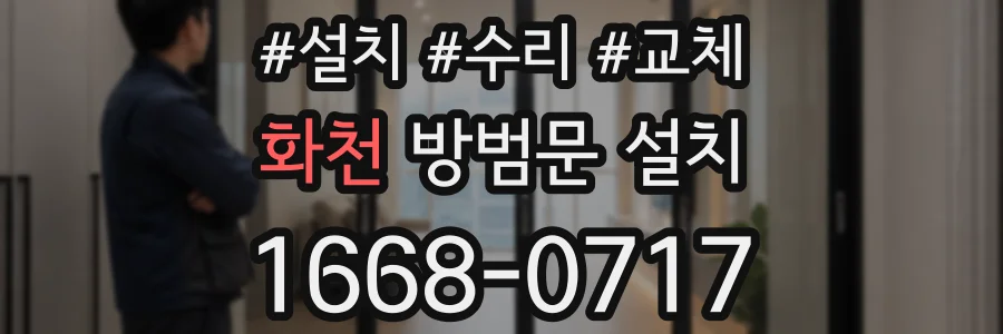 화천 방범문 설치
