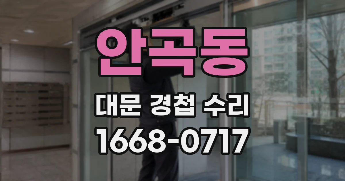 안곡동 대문 경첩 수리