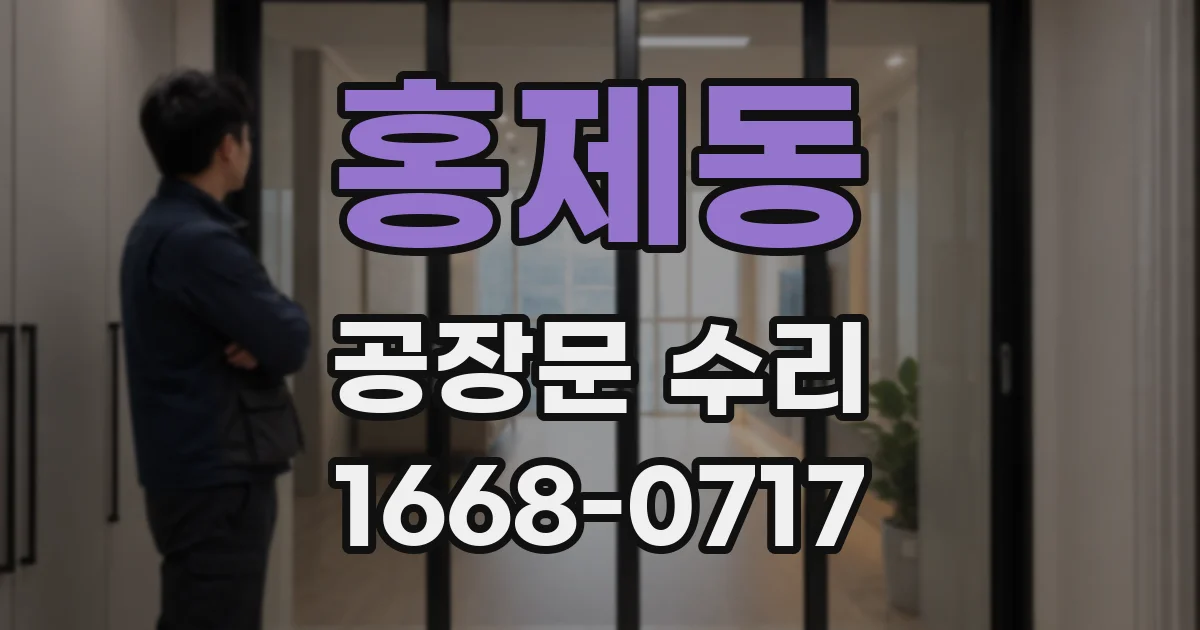 홍제동 공장문 수리