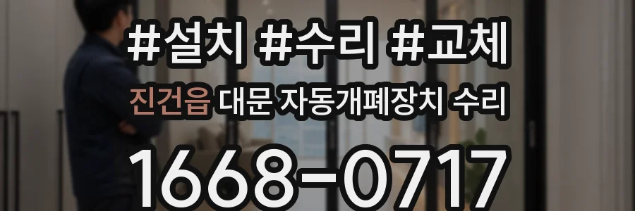 진건읍 대문 자동개폐장치 수리