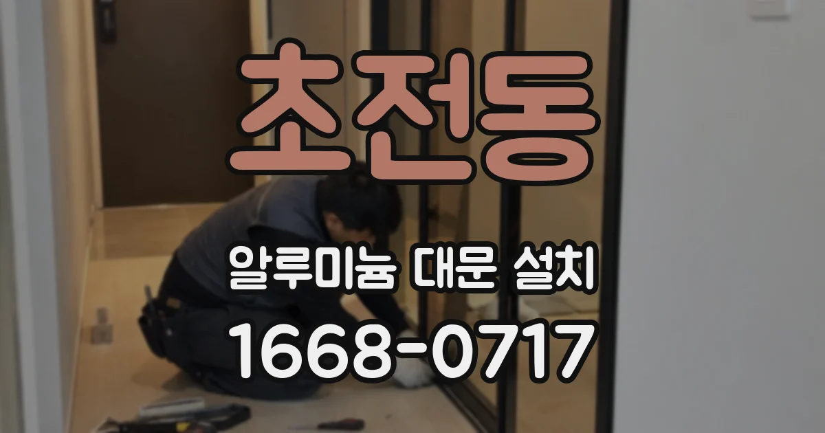 초전동 알루미늄 대문 설치