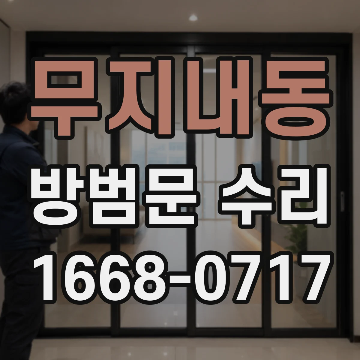 무지내동 방범문 수리