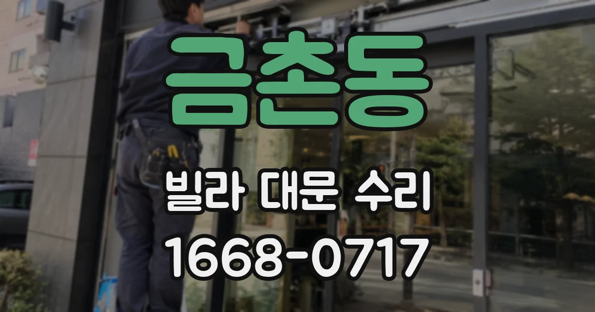 금촌동 빌라 대문 수리