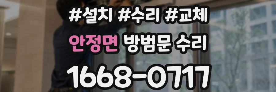 안정면 방범문 수리