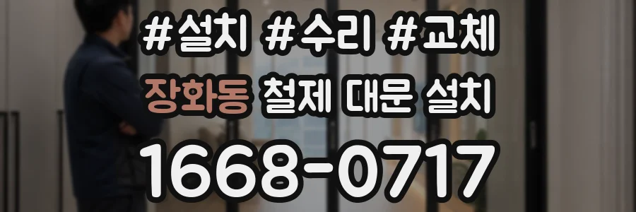 장화동 철제 대문 설치