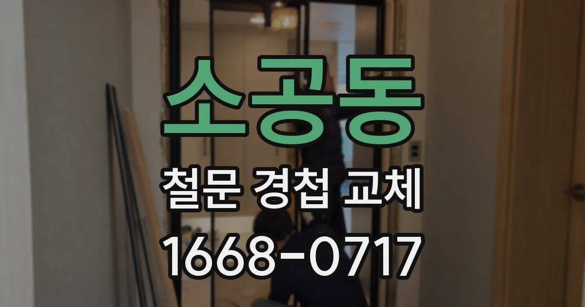 소공동 철문 경첩 교체