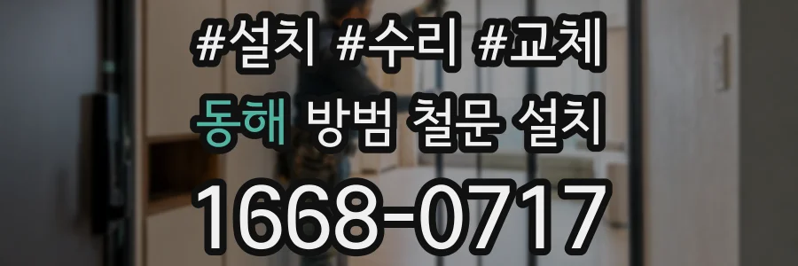 동해 방범 철문 설치