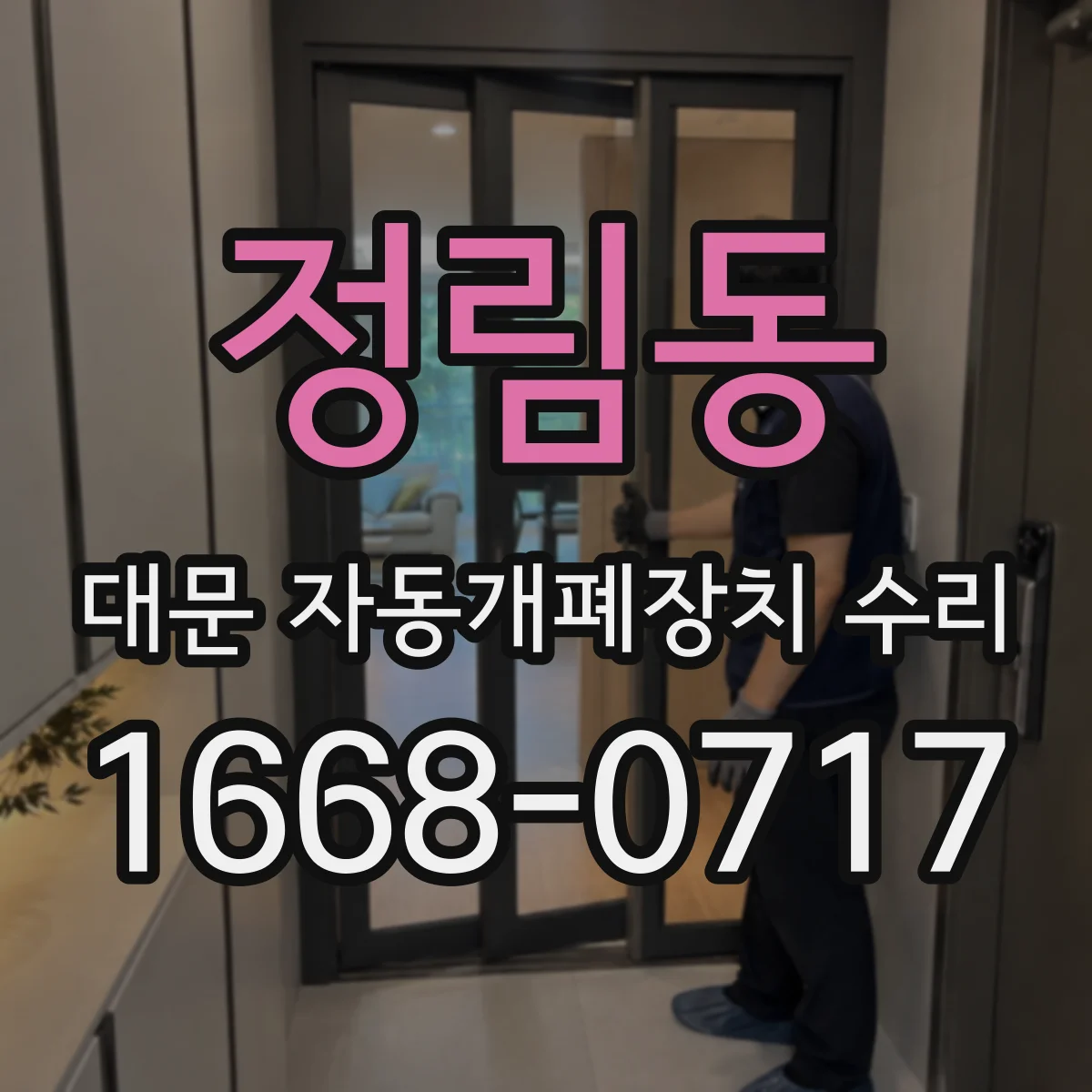 정림동 대문 자동개폐장치 수리