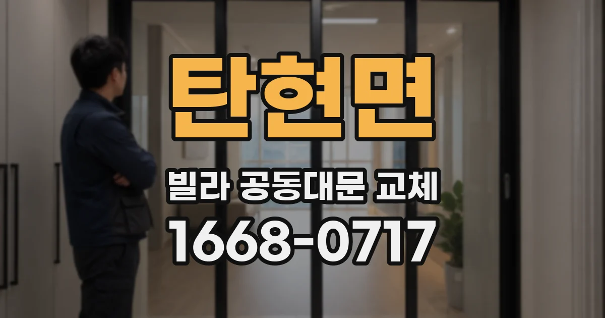 탄현면 빌라 공동대문 교체
