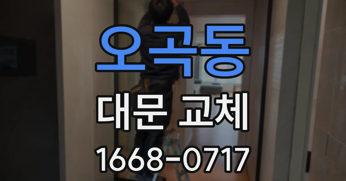 오곡동 대문 교체
