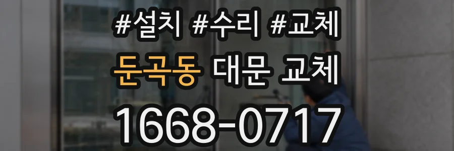 둔곡동 대문 교체
