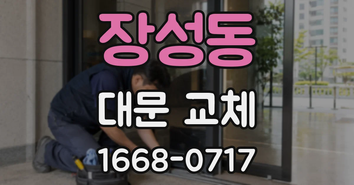 장성동 대문 교체
