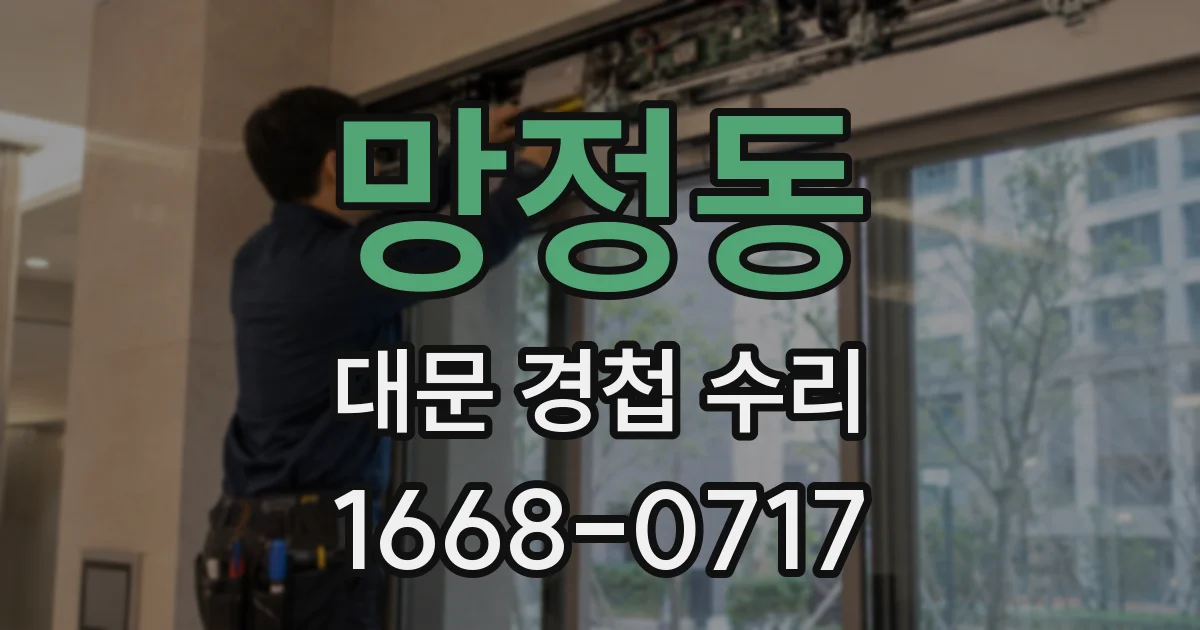 망정동 대문 경첩 수리