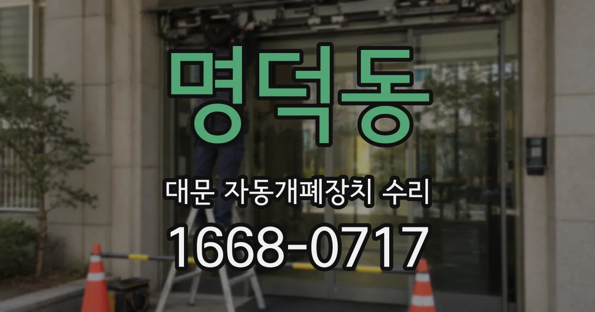 명덕동 대문 자동개폐장치 수리
