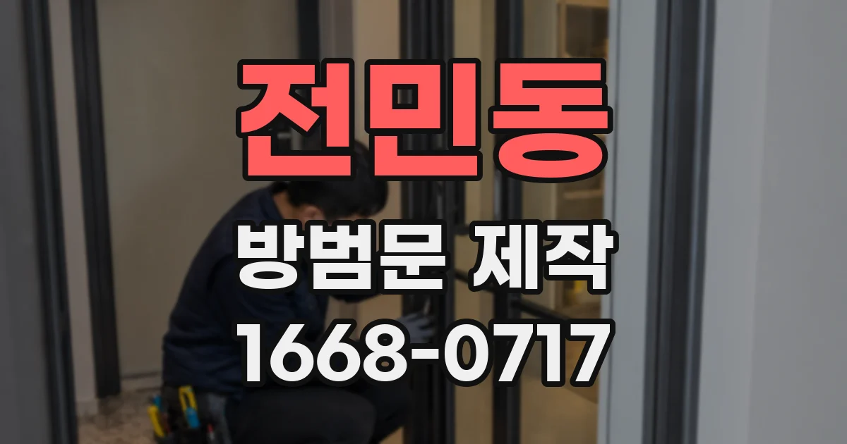 전민동 방범문 제작
