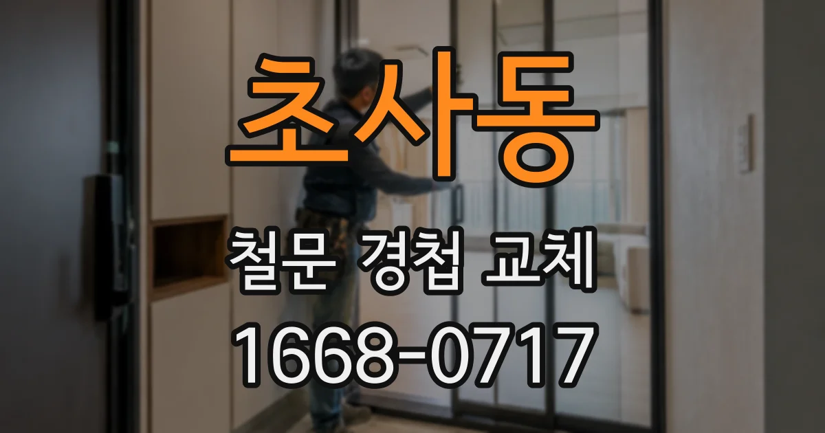 초사동 철문 경첩 교체