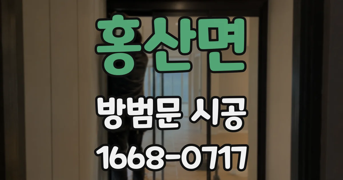 홍산면 방범문 시공