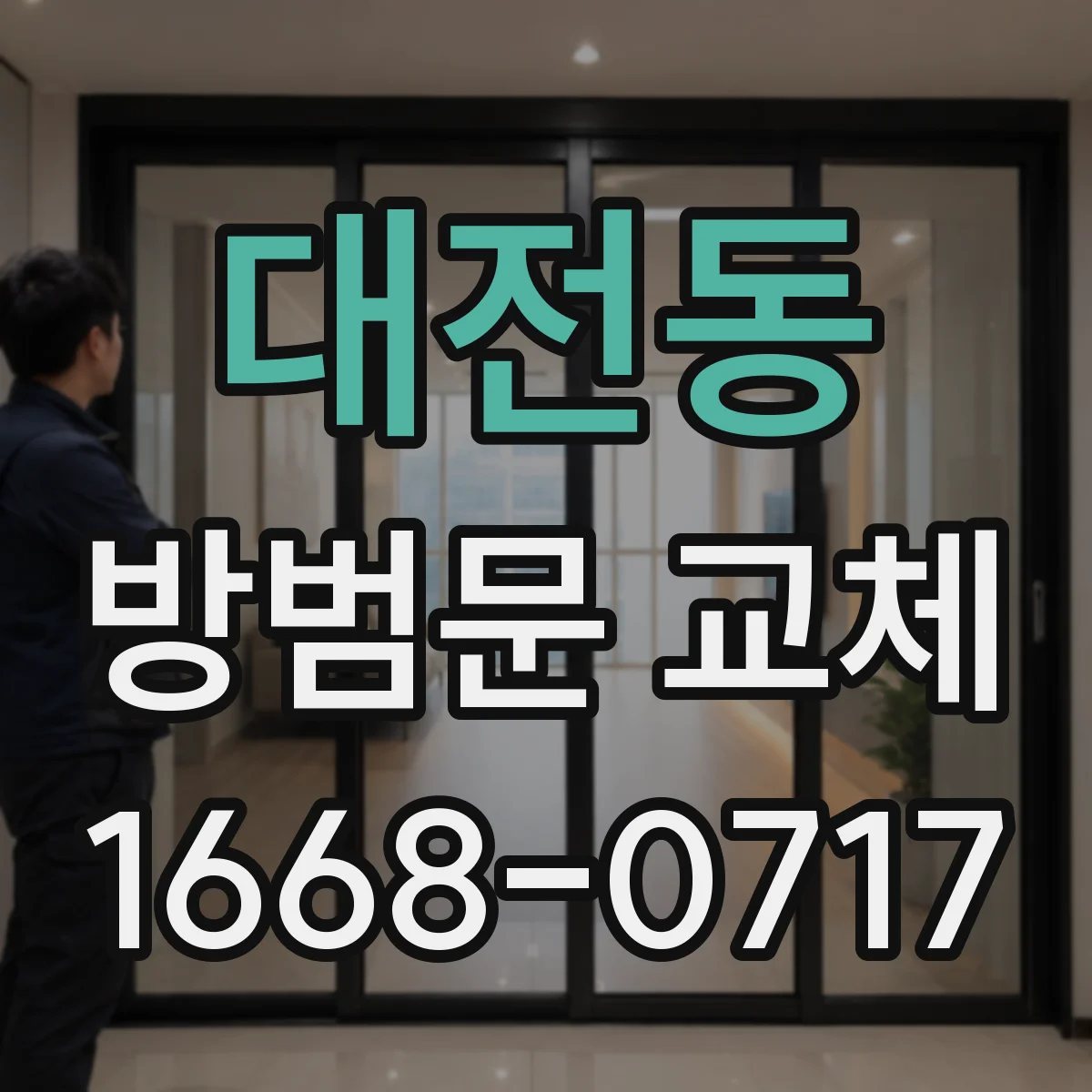 대전동 방범문 교체