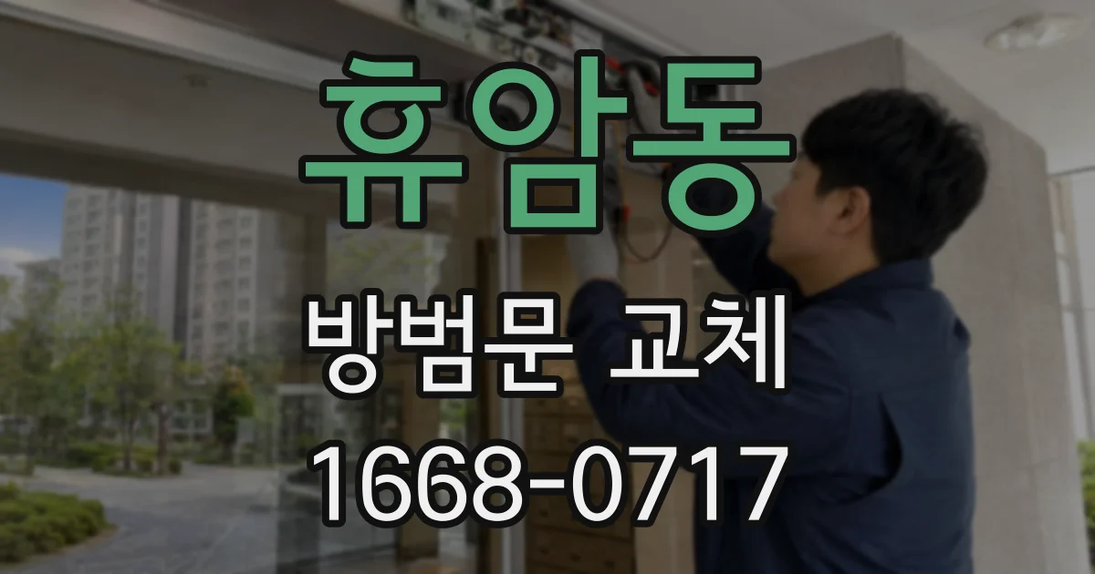 휴암동 방범문 교체