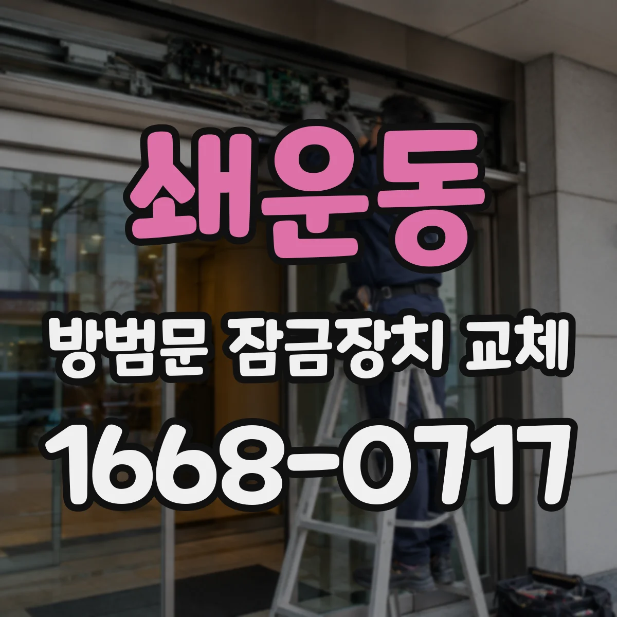 쇄운동 방범문 잠금장치 교체